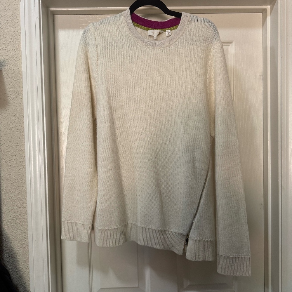 Ted Baker Rare Cashmere Blend Zip Sweater TB 5